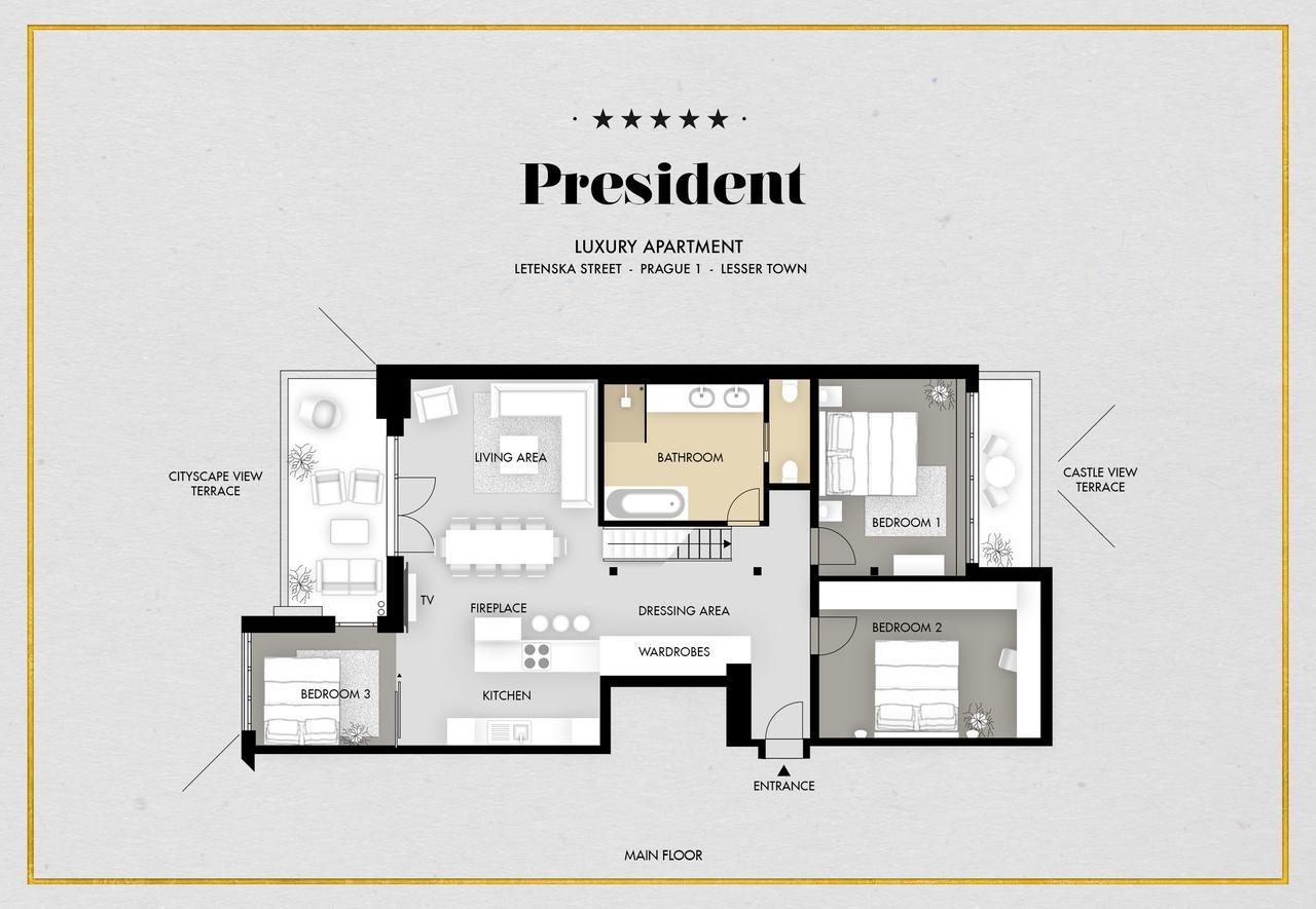 President Apt By Prague Castle, Views Praga Exterior foto